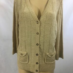 Charter Club Gold Sweater NWT XL